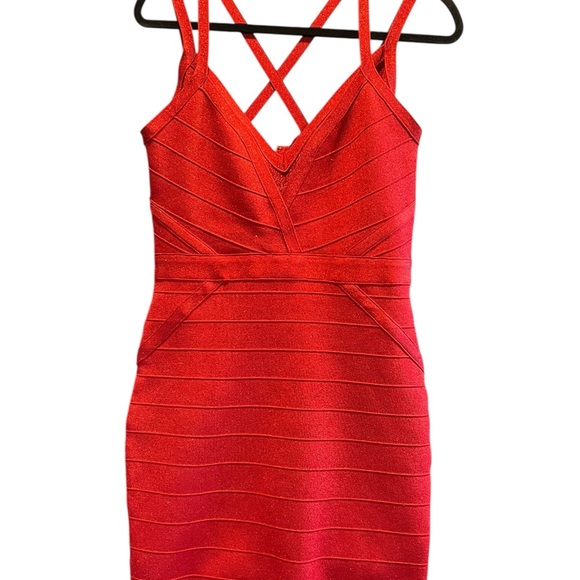 Guess Red Strappy Dress Size XL - Picture 3 of 11